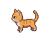 The tabby, the first cat that actually walked around the shop — the side view is the only angle that tells you whether it is really standing on four legs.